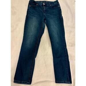 Seven7 Skinny Jeans 14W. High-Rise. Dark Wash. Preowned